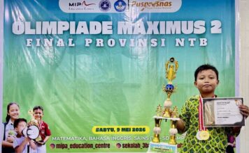 Siswa MIN 1 Lombok Tengah Raih Juara Umum di Olimpiade MAXIMUS 2