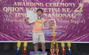 Menakjubkan! Leonardo Hugo Alvaro Raih Juara Umum di Olimpiade Nasional